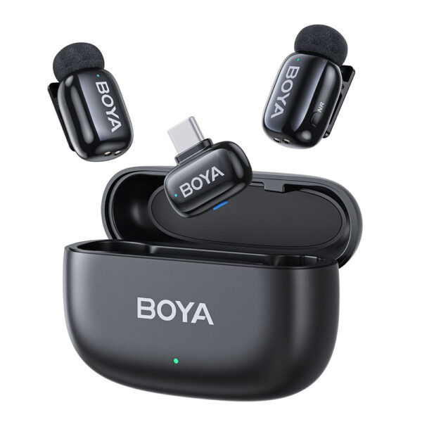 Microfone de lapela duplo USB-C Boya mini