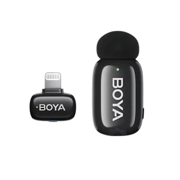 Microfone de lapela simples lightning Boya mini