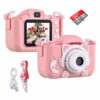 Câmera fotográfica digital infantil com capa