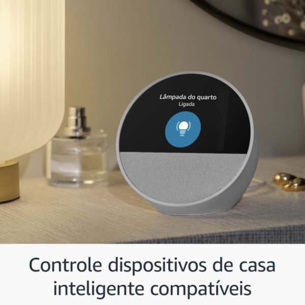 Echo Spot com relógio preta -Alexa Amazon - Image 4