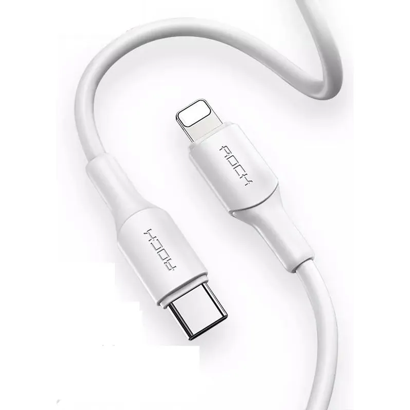 Cabo Usb-c Turbo 20w Para Iphone e Ipad Branco Rock