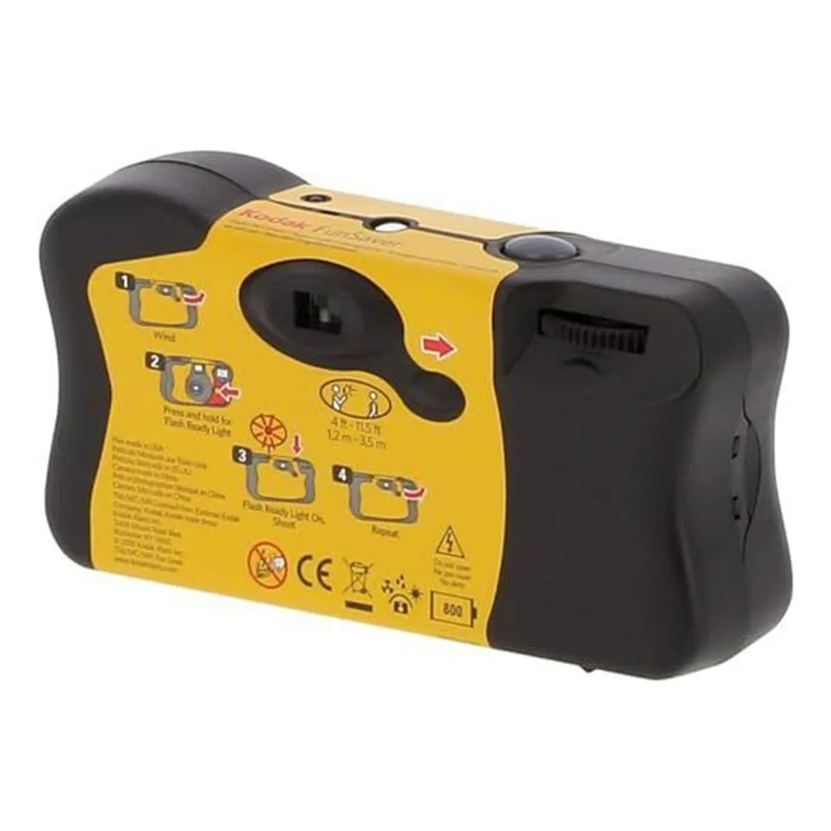 Câmera Analógica Kodak FunSaver com flash 39 poses descartável - Imagem 2