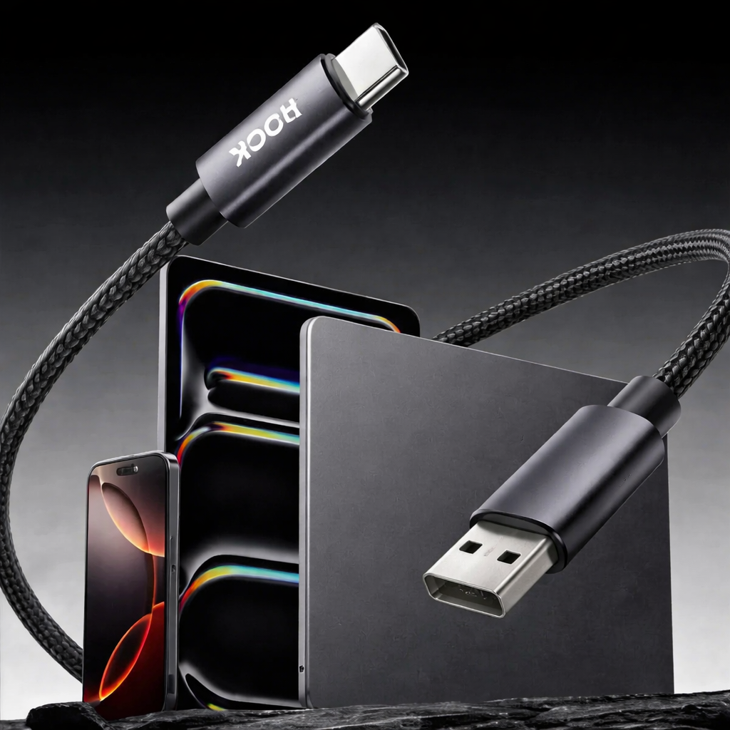 Cabo USB-A para Tipo-C ROCK Z28 5A - Imagem 2