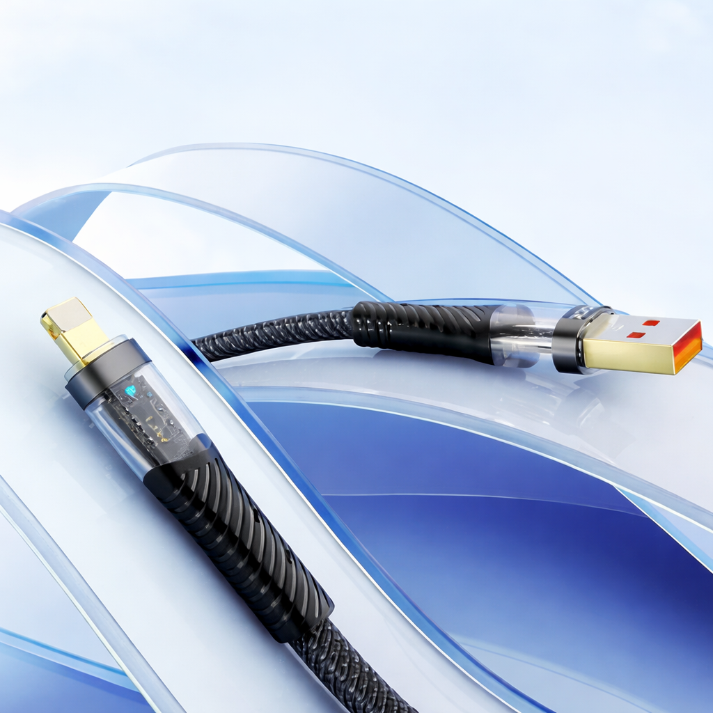 Cabo Transparente USB para Lightning ROCK Z21 - Imagem 2