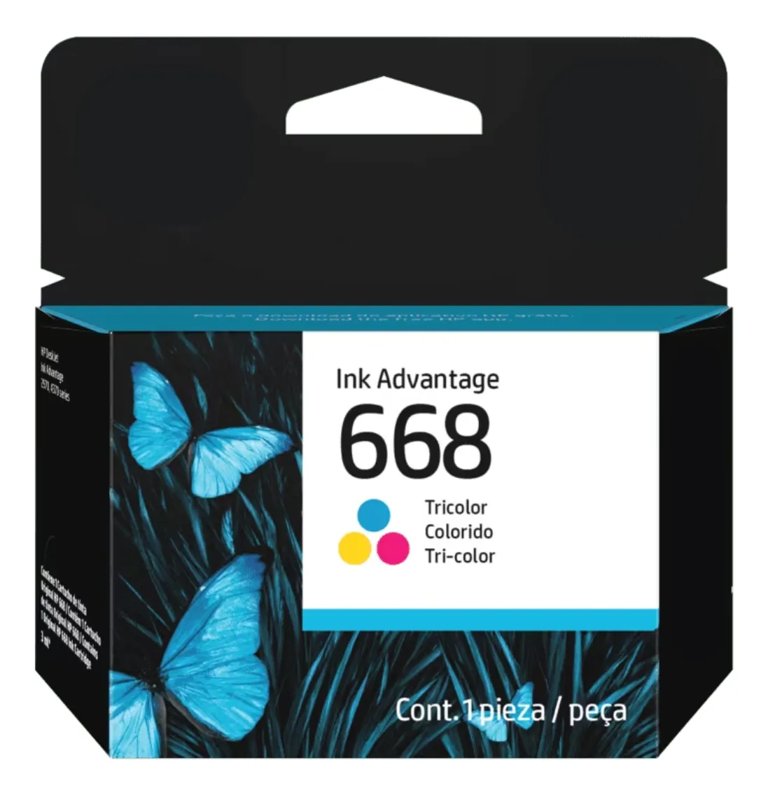Cartucho de Tinta HP 668 colorido Advantage Original