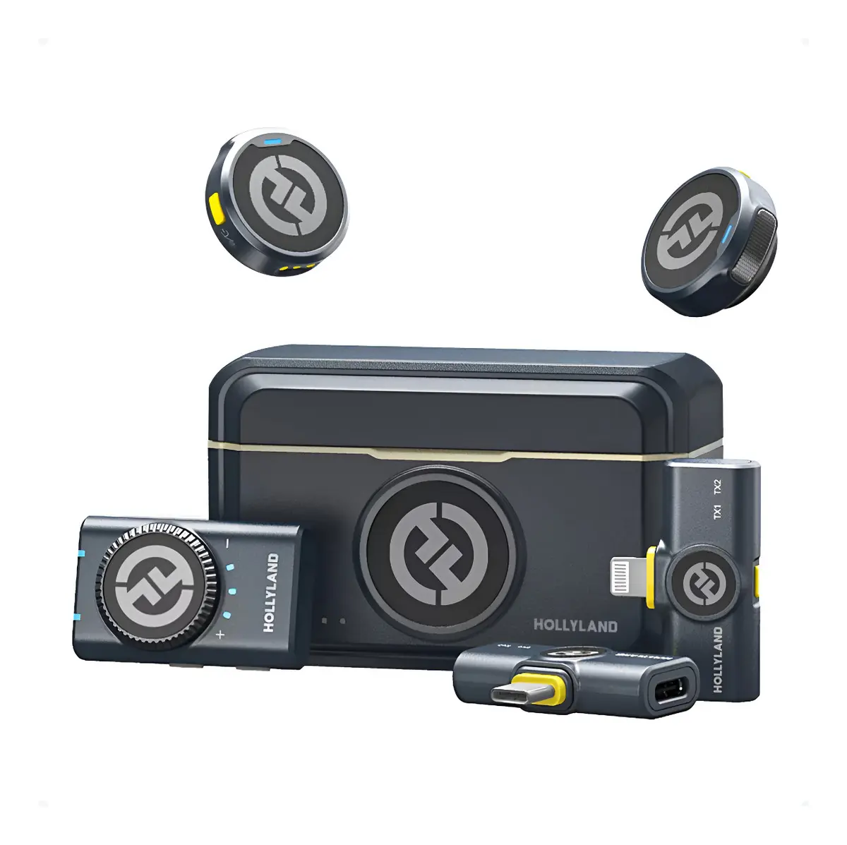 Microfone Hollyland Lark M2 Duo Combo Duplo Para 2 Pessoas